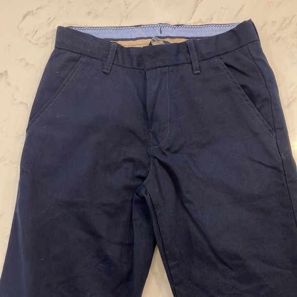 GAP kids navy blue uniform slacks adjustable waist boys size 16 slim - Picture 2 of 5